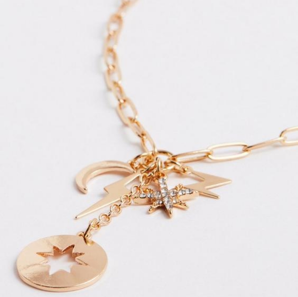 Torrid Celestial Moon Necklace Jewelry